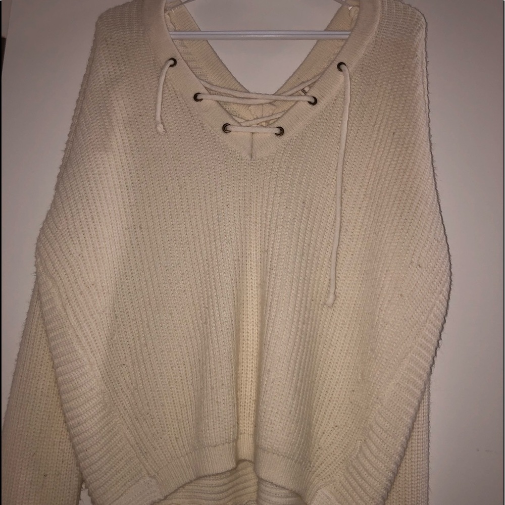 Bluenotes Front Tie Up Sweater